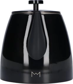 Vaja® Theepot Juliette Met Filter - Dubbelwandig -Theekan 1.0L - Glimmend Zwart -Korting Op Tafelgerei 1043x1200