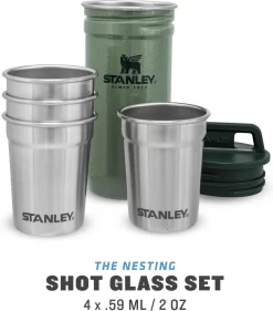 Stanley The Nesting Shot Glass Set - Hammertone Green -Korting Op Tafelgerei 1054x1200