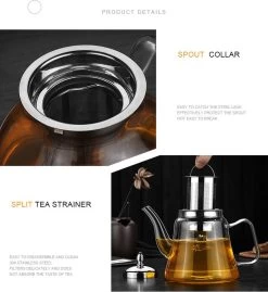 SensaHome - Infuser Theekan/Theepot - Transparant - Glas -Korting Op Tafelgerei 1100x1200