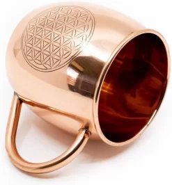 Koperen Beker Flower Of Life Geëtst (470 Ml) -Korting Op Tafelgerei 1115x1200