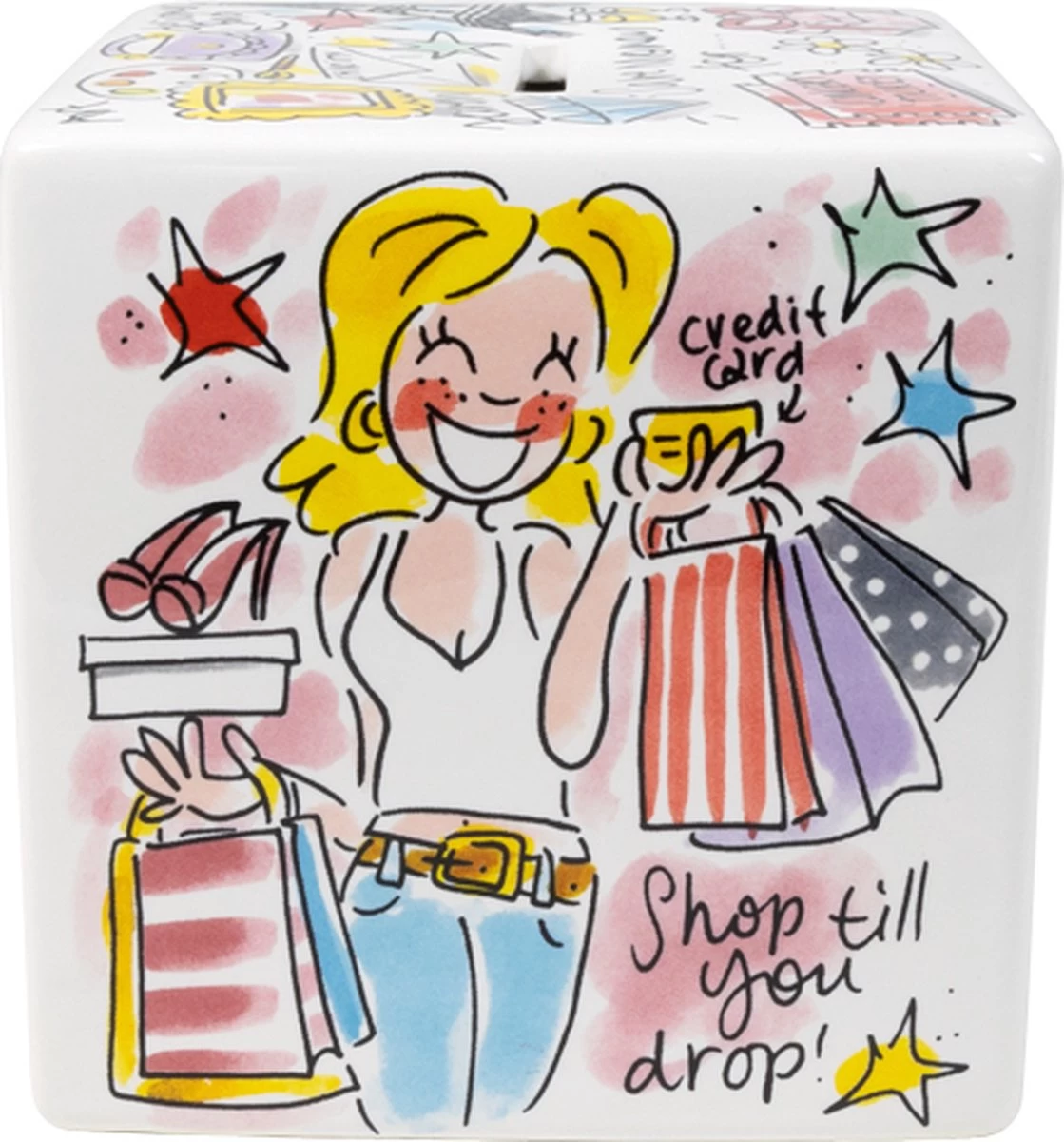 Blond Amsterdam, Even Bijkletsen: Spaarpot Vierkant 2 Blond Amsterdam, Even Bijkletsen: Spaarpot Vierkant - Afbeelding 2