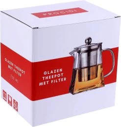 Procidi® Glazen Theepot Met Filter - Theekan Met Infuser - Dubbelwandig Borosilicaat Glas - Thee Thermoskan - Koffiekan 750 ML - Teapot -Korting Op Tafelgerei 1149x1200