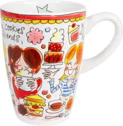 Blond Amsterdam Even Bijkletsen Beker XL 500 Ml - Rode Rand