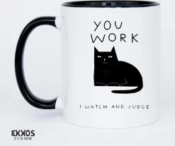 I Work Hard Kat Mok - Katten - Juf Cadeau - Meester Cadeau - Verjaardagscadeau - Cadeau - Verjaardag Cadeau Man - Cadeau Voor Man - Cadeau Voor Vrouw - Mokken - Theeglazen - Koffiekopjes -Korting Op Tafelgerei 1200x1004 1