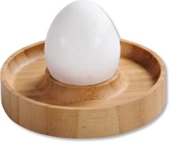 Merkloos FSC® Bamboe Houten - Eierdopjes Set Van 4 Stuks - Met Praktische Rand Voor Neerleggen Van De Eierschaal - Eierdoppen Set 4-Delig -Korting Op Tafelgerei 1200x1009 5