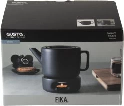 Gusta FIKA - Theepot - 1,5L - Zwart -Korting Op Tafelgerei 1200x1021
