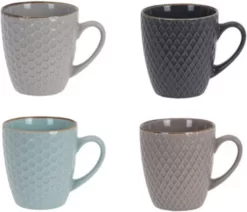 Excellent Houseware Set Van 8x Stuks Luxe Gekleurde Stoneware Bekers/koffiekopjes 200 Ml - Kopjes/koffiebekers -Korting Op Tafelgerei 1200x1030 2