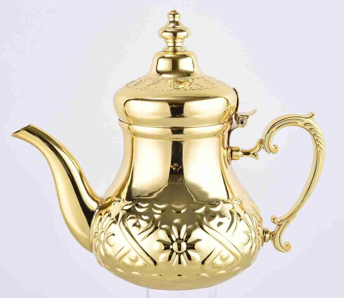MONOO Theepot Casablanca RVS - 1.6 Liter - Turkse & Marokkaanse Theepotten 1 MONOO Theepot Casablanca RVS - 1.6 Liter - Turkse & Marokkaanse Theepotten