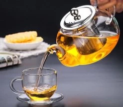 Glazen Theepot Met Filter (RVS) - 1.2 Liter - Thee Infuser – Borosilicaat – Anti-druppel Tuit -Korting Op Tafelgerei 1200x1050 3