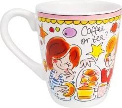 Blond Amsterdam Even Bijkletsen Mok 350 Ml - Roze Rand -Korting Op Tafelgerei 1200x1064 1