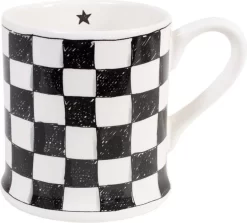 BLOND AMSTERDAM X NOIR: MUG CHECKERED