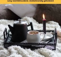 Silberthal - Theepot Met Filter - 1 L - RVS Dubbelwandig - Zwart - Cadeau -Korting Op Tafelgerei 1200x1123 1