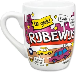 Paper Dreams Mok Cartoon-stijl Rijbewijs Keramiek 325ml Rood/wit -Korting Op Tafelgerei 1200x1134 4