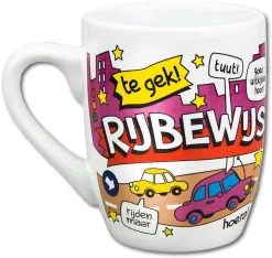 Paper Dreams Mok Cartoon-stijl Rijbewijs Keramiek 325ml Rood/wit -Korting Op Tafelgerei 1200x1135