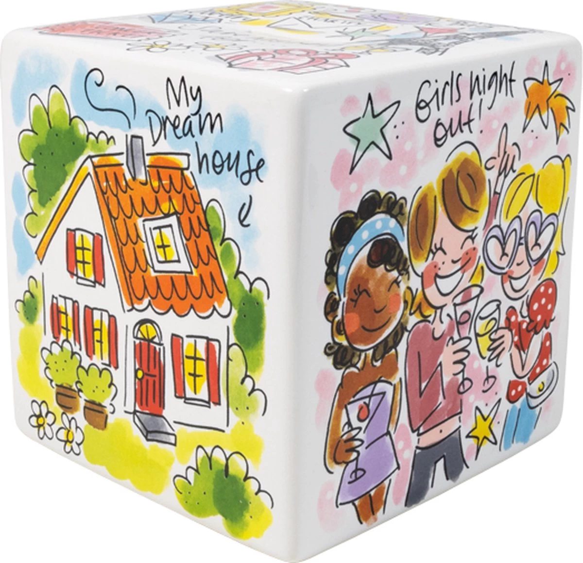 Blond Amsterdam, Even Bijkletsen: Spaarpot Vierkant 1 Blond Amsterdam, Even Bijkletsen: Spaarpot Vierkant