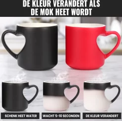Malinsi Hart Mok - Hitte Kleur Veranderende Glazen - Zwart 330ml - Liefde Mokken - Koffie En Thee Beker - Theeglazen - Koffiebeker - Koffiemok - Hartjes Koffiekopjes - Cadeau Voor Man & Vrouw -Korting Op Tafelgerei 1200x1186 1