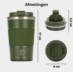 Castagnola Design RVS Koffiebeker To Go - Groen - 380ml - Thermosbeker - Theebeker 15 Castagnola Design RVS Koffiebeker To Go - Groen - 380ml - Thermosbeker - Theebeker -Korting Op Tafelgerei 1200x1191 5