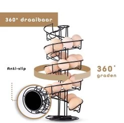 Eiermand – Eierrek – Eierhouder – Eieren – 360° - Zwart - Pasen - 39 Eieren - BAULK® 12 Eiermand – Eierrek – Eierhouder – Eieren – 360° - Zwart - Pasen - 39 Eieren - BAULK® -Korting Op Tafelgerei 1200x1194 8