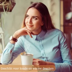 Drinkbeker Wit - Koffiebeker - Kartonnen Beker - 265ml - 100 Stuks - Wegwerpbeker - Papieren Beker - To-Go -Korting Op Tafelgerei 1200x1200 135