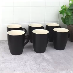 OTIX Koffiekopjes - Met Oor - Set Van 6 - Theekoppen - 340ml - Zwart - Keramiek -Korting Op Tafelgerei 1200x1200 174