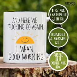 Goodmorning Mok - Mok Met Tekst - Grappige Mok - Verjaardag Cadeau - Cadeau Voor Man - Cadeau Voor Vrouw - Cadeau Voor Haar - Cadeau Voor Hem - Grappige Cadeau - Thee Glazen - Valentijn Cadeautjes - Koffiekopjes -Korting Op Tafelgerei 1200x1200 289