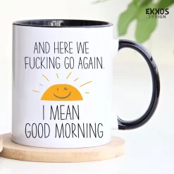 Goodmorning Mok - Mok Met Tekst - Grappige Mok - Verjaardag Cadeau - Cadeau Voor Man - Cadeau Voor Vrouw - Cadeau Voor Haar - Cadeau Voor Hem - Grappige Cadeau - Thee Glazen - Valentijn Cadeautjes - Koffiekopjes -Korting Op Tafelgerei 1200x1200 290