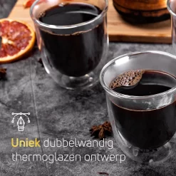Dubbelwandige ESPRESSO Glazen Van Borosilicaat - Warme En Koude Dranken Kopjes - 70 ML - Set Van 4 -Korting Op Tafelgerei 1200x1200 323