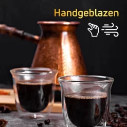 Dubbelwandige ESPRESSO Glazen Van Borosilicaat - Warme En Koude Dranken Kopjes - 70 ML - Set Van 4 -Korting Op Tafelgerei 1200x1200 324