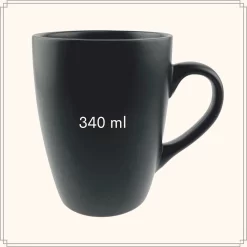 OTIX Koffiekopjes - Met Oor - Set Van 6 - Mat - Zwart - 340ml -Korting Op Tafelgerei 1200x1200 328