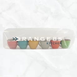 Orange85 Espresso Kopjes - Koffie - Set Van 6 - Meerdere Kleuren - 100 Ml - Aardewerk - Glazen - Met Oor - Koffiekopjes -Korting Op Tafelgerei 1200x1200 371