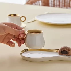 Karaca -Delon- Set Van 2 Koffiekopset-voor Twee Personen-Turkse Koffie-espresso-wit-gold-porselein- 6 Karaca -Delon- Set Van 2 Koffiekopset-voor Twee Personen-Turkse Koffie-espresso-wit-gold-porselein- -Korting Op Tafelgerei 1200x1200 418