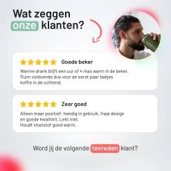 Triple J® Koffiebeker To Go - Thermosbeker - BPA & Lekvrij - 510ml - Groen -Korting Op Tafelgerei 1200x1200 471