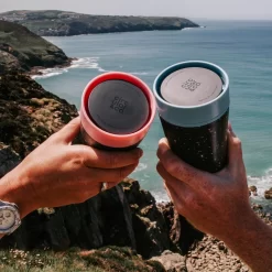 Circular&Co. Herbruikbare To Go Koffiebeker (rCUP) Crème/groen 12oz/340ml -Korting Op Tafelgerei 1200x1200 545