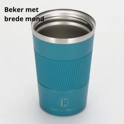 Castagnola Design RVS Koffiebeker To Go - Blauw - 380ml - Thermosbeker - Theebeker -Korting Op Tafelgerei 1200x1200 564