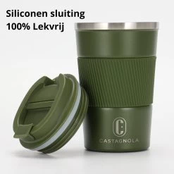 Castagnola Design RVS Koffiebeker To Go - Groen - 380ml - Thermosbeker - Theebeker 12 Castagnola Design RVS Koffiebeker To Go - Groen - 380ml - Thermosbeker - Theebeker -Korting Op Tafelgerei 1200x1200 592