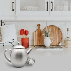 Vaja Valerie - Theepot Met Filter - Dubbelwandig - RVS - 1.2L -Korting Op Tafelgerei 1200x1200 656