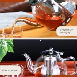 SensaHome - Infuser Theekan/Theepot - Transparant - Glas -Korting Op Tafelgerei 1200x1200 669