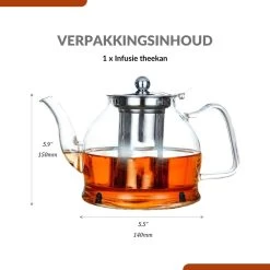 SensaHome - Infuser Theekan/Theepot - Transparant - Glas -Korting Op Tafelgerei 1200x1200 676