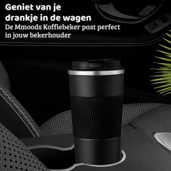 Mmoods Thermosbeker Voor Koffie En Thee 380ml - Koffiebeker To Go - Reisbeker Voor Auto - Herbruikbare Drinkfes Voor Warme En Koude Dranken - Ecologische Thermoskan Zwart Geschenk -Korting Op Tafelgerei 1200x1200 71