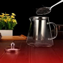 Procidi® Glazen Theepot Met Filter - Theekan Met Infuser - Dubbelwandig Borosilicaat Glas - Thee Thermoskan - Koffiekan 950 ML - Teapot -Korting Op Tafelgerei 1200x1200 713