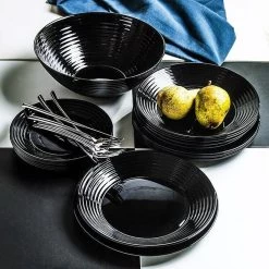 Luminarc Harena Serviesset - Zwart - 19-delig - 6 Persoons -Korting Op Tafelgerei 1200x1200 861