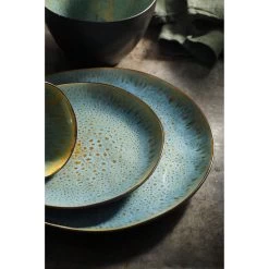 Palmer Serviesset Lotus Stoneware 6-persoons 24-delig Zwart Turquoise -Korting Op Tafelgerei 1200x1200 864