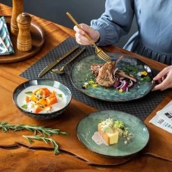 Serviesset 8 Personen - 24 Delig - Handgemaakt Keramiek - Vancasso Groen -Korting Op Tafelgerei 1200x1200 903