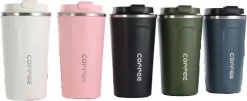 Koffiebeker To Go | Lekvrije Thermosbeker | Thermosfles | RVS Reisbeker | Dubbelwandige Travel Mug | 380 Ml | Blauw -Korting Op Tafelgerei 1200x492