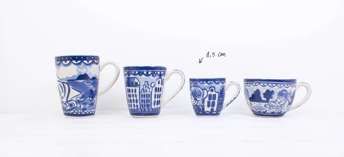 Blond Amsterdam Delfts Blond Minimok - 'Kussend' - Aardewerk 4 Blond Amsterdam Delfts Blond Minimok - 'Kussend' - Aardewerk - Afbeelding 4