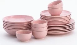 Lite-Body Serviesset Hermes - 6 Personen - 24 Delig - Roze