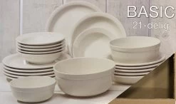 21 Delig Serviceset Creme Basic