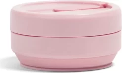 STOJO - Opvouwbare Beker - To Go - Roze - 237ml (8oz) - Herbruikbaar -Korting Op Tafelgerei 1200x721