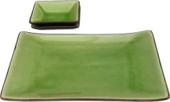 Sushi Servies Set 2 Personen | Groen | Luxe Sushi Servies | Handgemaakt | Sushi Bord En Schaaltjes | 2 Paar Chopsticks | Japanse Kwaliteit | Kirin Gumi Fine Collection | Keramiek | Vaatwasser Bestendig | 5-delig -Korting Op Tafelgerei 1200x726 2