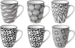 Cosy&Trendy Nikko Black Beker - Ø 7 Cm - Set-6 -Korting Op Tafelgerei 1200x772